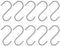 BESTOMZ 100 Stück Heavy Duty Edelstahl S Shaped Haken Küche Löffel Pan Pot Utensilien Kleiderbügel Schließe über die Tür Schrank Kleider Rack-Tool