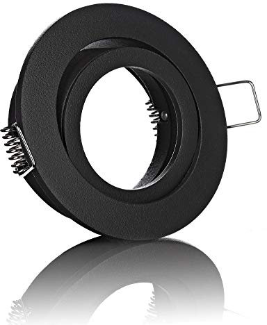 LC Light LED Einbaustrahler Einbauspot schwarz matt rund schwenkbar mit Klickverschluß