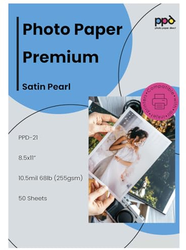 PPD PPD-21-50 Fotopapier, seidenmatt, 255 g/m², seidenmatt, 50 Blatt