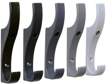 Toughook Neutral unzerbrechliche superstarke langlebige Kunststoff-Sicherheitshaken für Mäntel, Taschen und Hüte, Wandmontage, 10 Stück für Schule, Arbeit und Zuhause