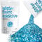 Hemway Glitter Paint Additive - Ocean Blue Holographic | Extra Chunky Metallic Flakes for Adding Sparkle to Paints & Wood Varnish | Add to Emulsion, Acrylic & Latex for Indoor Sparkly Walls | 100 g