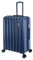 Travelhouse %Sale Porto - Hartschalen-Koffer Koffer Trolley Rollkoffer Reisekoffer Erweiterbar Vergrößerbares Gepäck, 4 Rollen, 76 cm, 105 Liter, Blau