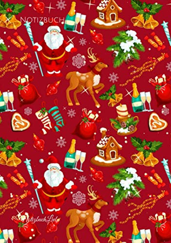 Notizbuch: Tagebuch Weihnachten A5, Planer Weihnachtsfest, Christmas Wunschliste, Notizheft Geschenkeliste