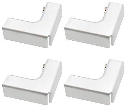 UFURMATE Glasverbinder, 4 Stück Aluminiumlegierung Glasklemme, 2-Wege-Glasverbinder randloser Clip-Halter für Befestigung oder Heimwerken von Aquarien, Glas-Windschutz, Glas-Vitrine, für 6–10 mm Dicke