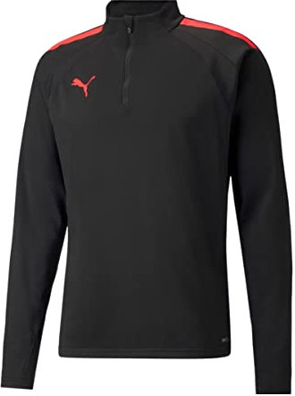 PUMA Herren Sweater, Puma Black-Sunblaze, XXL