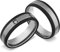 Schmuck Depot Trauringe, Titan Carbonringe MATT, Diamant (0,020 ct w/si), Partnerringe, Eheringe , Hochzeitsring (Gravur/Etui)