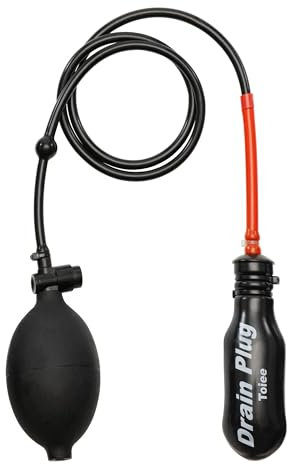 Toiee Drain Plug (40/50mm). Aufblasbarer Rohrstopfen,Rohrverschluss. Der Toiee Drain Plug mit Pumpe, 85cm Schlauch und Ballon. Stoppen Sie das Hochkommen von Wasser in die Abwasserleitung oder Abfluss