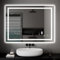 Dripex Miroir de Salle de Bain avec Éclairage 60x80cm, 30Watts Miroir LED Anti-buée, 3 Couleurs et Dimmable, Interrupteur Tactile, Antidéflagrant, Fonction Mémoire, IP44 Étanchéité
