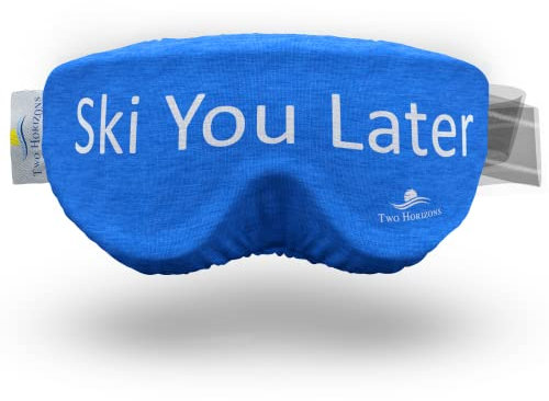 Two Horizons Skibrillen Schutz Überzug | Schützt vor Kratzern | Mikrofaser Brillen Putztuch | Style with Smile | Skibrille Schutzhülle | Ski Goggle Cover | Skibrillenschutz Überzug