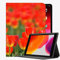 YENDOSTEEN Hülle für iPad Pro 9.7 mit Apple Pencil Halter,Rote Blumen-Tulpen-Frühling Automatischem Schlaf/Aufwach
