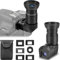 Tydeux Rechtwinkliger Sucher - 360° drehbar und 1X/2,5X Vergrößerung Kamera Sucher mit 6 Montageadaptern für DSLR-Kamera wie Canon, Nikon, Pentax, Minolta, Dynax, Samsung