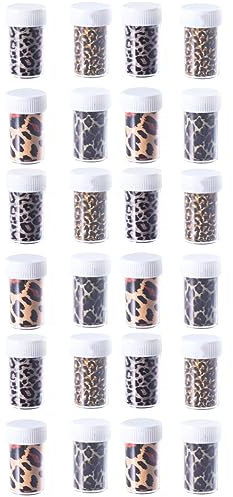 FRCOLOR 3 Stück 8 Leopard Star Nagelpapier Nagelabziehbild Papier Folienverpackungen Für Fingernägel Nagelfolie Aufkleber Nailart-transferfolie Leopardenmuster Nagelabziehbilder