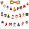 Heveer Weihnachten Miniatur Anhänger Christbaumschmuck Harz Ornamente Anhänger Sets für Christbaum 24 Stück