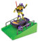 TORTUGAS NINJA Figur auf motorisiertem Skateboard, 10 Tricks für den Roller, Rampe und bewegliche Actionfigur, 12 cm, aus dem Film Chaos Mutante, Jungen und Mädchen + 4 Jahre