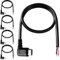 KUOQIY 5 Pezzi 30cm 22AWG Angolo Retto USB Tipo C Maschio SPina Cavo 2 Fili di Alimentazione Pigtail Cavo, 5V 3A USB-C a 2 Pin Connettore Aperto a Filo Nudo, per Fai da Te