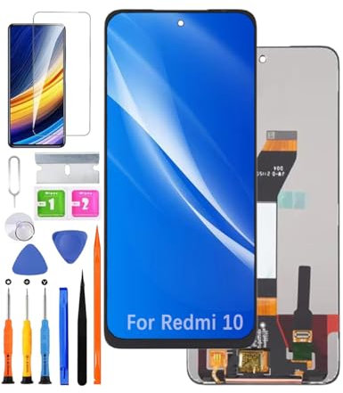 HLYGZX Ersatz Original Display für Xiaomi Redmi 10/10 2022 LCD-Bildschirm, 21061119AG 21061119DG 21061119AL Bildschirm LCD Display Touch Digitizer Assembly Reparaturteile Kit