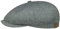 Stetson Hatteras Seide Schirmmütze Damen/Herren - Ballonmütze aus Seide - Flatcap mit Sonnenschutz UV 40+ - Schiebermütze mit Fischgratmuster - Schirmmütze Sommer/Winter grün-blau 55 cm