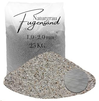25 kg Fugensand Einkehrsand Quarzsand hellgrau 1,0-2,0 mm für enge Fugen trocken