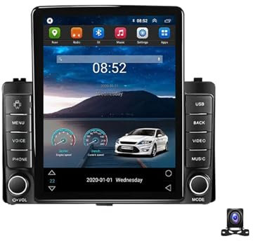 MBTSQOIO Doppel DIN Radio Mit Navi, 9.7 Zoll Touchscreen, 2 Din Autoradio MP5 Player Kompatibel mit Toyota Corolla 11 Auris E180 Radio FM/RDS, DSP, Car-Play/Auto, Lenkradsteuerung,TS100