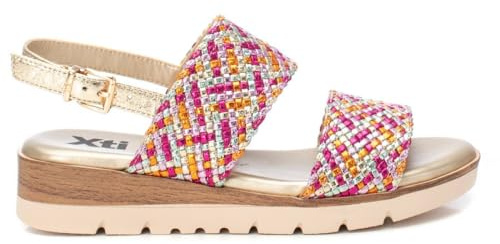 XTI - Sandalia Mujer Fucsia - Calzado Cómodo y Versátil - Moda casual - Modelo 14394802 (Talla 37)