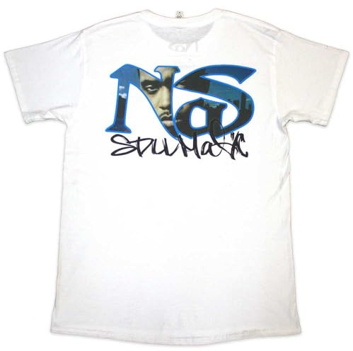 Rock Off officially licensed products NAS Still City Infill T Shirt XXL White