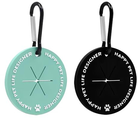 2PCS Dog Poop Bag Holder with Carabiner Clip, Waste Bag Carrier Dispenser for Dog Walking Accessories