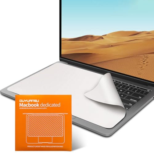 BEPSYOM Funda de Tela para Teclado, Compatible con MacBook Pro de 13 Inch Pulgadas, Protectora de Microfibra para Pantalla, protector teclado con apple book air 13 (Compatible con Laptop 13, 14)
