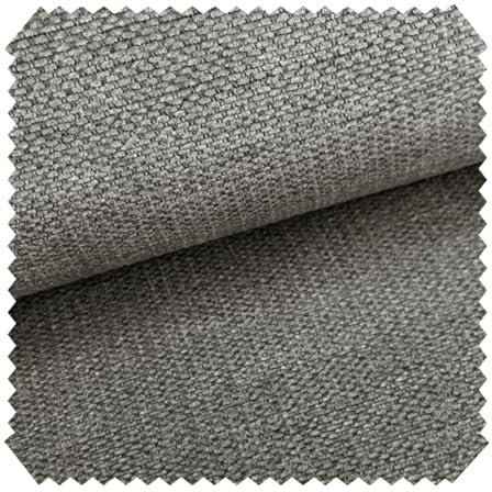 novely® MUDAU SOFT Samtweicher Chenille-Polsterstoff - Melierter Möbelstoff - Grober Struktur-Stoff - Mélange Meterware 1lfm Farbe: 07 Grau