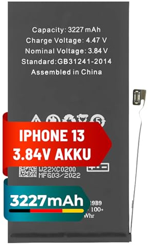 Mpsmobile® iPhone 13 Akku | 3227mAh | Hochleistungsbatterie Ersatz