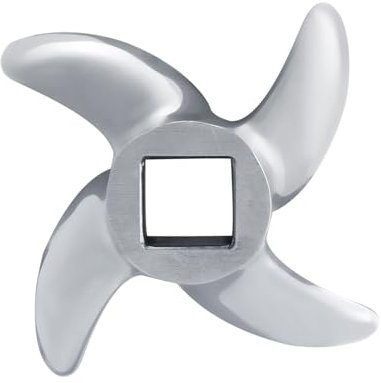 1 Pièce de Rechange pour Hachoir à Viande, Lame, Couteau, Accessoires en Acier Inoxydable pour Hacher la Viande, les Fruits et Légumes, pour de Nombreux Hachoirs (32)