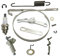 Kit de reparación de banda de freno de cadena, resorte ajustador de engranaje helicoidal for motosierra Stihl 018 017 MS170 MS180 MS 170 180, pieza de repuesto