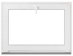 Framex Kellerfenster Kippfenster Weiß 2-fach 75 x 50 cm, Kunststofffenster PVC mit 32 mm Verglasung (4/24/4), Fenster zum Kippen für Garage und Gartenhaus, BxH 750 x 500 mm