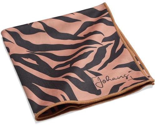 Johans® XXL Mikrofasertuch zur Reinigung von Smartphone, Tablet, Brille, Display, Kamera | Displaytuch, Brillenputztuch, Reinigungstuch | Optikerqualität in 30x30cm (Tiger)