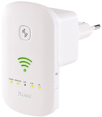 7links WiFi Repeater: Dualband-WLAN-Repeater, Access Point & Router, 1.200 Mbit/s, WPS-Taste (WiFi Verstärker, Dual Band WLAN Verstärker, Verstärkung)