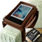 IPENNY Anti-Slip Couch Sofa Armrest Organiser Chair Bedside Storage Pocket TV Remote Holder Bed Storage Pocket Bag for Cellphone Notepad Book Magazines Holder Pouch (#D1-Black (with top tray))
