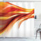 ABAKUHAUS Abstrakt Duschvorhang, Unscharfe Smock Kunst Rays, Stoffliches Gewebe Badezimmerdekorationsset mit Haken, 175 x 180 cm, Orange Rot