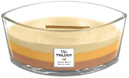 Woodwick WW Candle Trilogy ELIPSE GOLDEN Treats