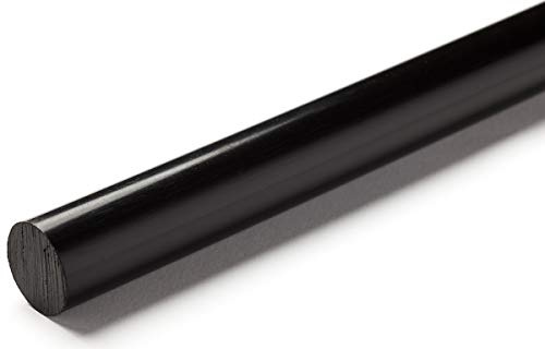 RS PRO PE-Rundstab, Hochdichtes Polyethylen Schwarz 0.96 g/cm³, Ø 40 mm x 1 m, Packung a 1 Stück