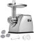 MPM MMM-07M Picadora de Carne eléctrica de Acero Inoxidable, con embutidora de Salchichas, 3 Discos de Corte, Engranaje metálico, función inversa, Accesorios, 1800 W