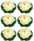 Cikonielf 6 Stück künstlichen Teichpflanzen Lotus Lilien Schwimmende Blumen Künstliche Seerosen Lotusblüte für Aquarium Terrasse Garten Pool Garten Teich