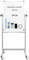XIWODE Tableau Blanc Magnétique Mobile avec Support en Tube Carré Noir - Surface Effaçable à Sec Lisse, Roulettes 360° Verrouillables (Grey Mobile Dry Erase Board, 90×60cm)
