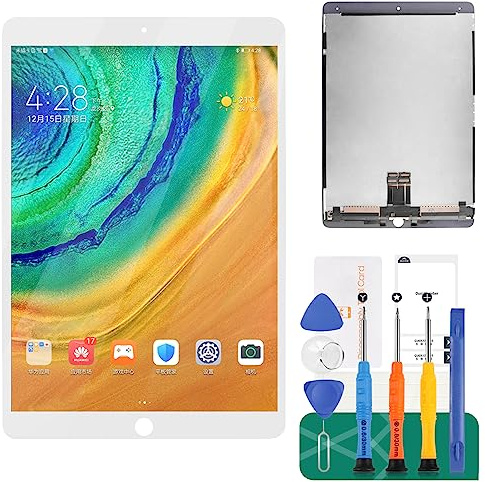 Ersatz-LCD-Display für iPad Pro 10.5 2017 A1701 A1709 Touchscreen Digitizer Glasscheibe Komplettes Montage-Reparatur-Set (weiß)