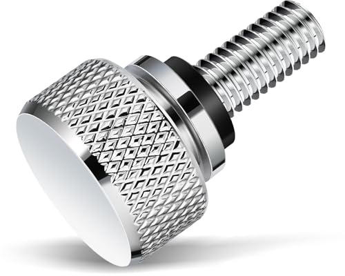 Amazicha Bullone per sedile parafango posteriore cromato, in acciaio inox, montaggio rapido, compatibile con Harley Davidson Sportster Touring Softail Dyna 1996-2023