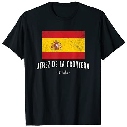 Jerez de la Frontera España | Souvenir Ciudad - Bandera - Camiseta