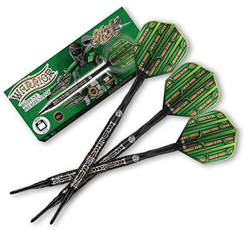 Shot! Soft Darts Warrior Rutene 90% Tungsten Softtip Darts Softdart Dartpfeile Set mit Schäften und Flights Made in Neuseeland (18 Gramm)