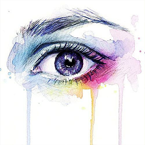 YEAUWILY Auge Diamond Painting 5D DIY Diamond Painting für Erwachsene Runder Steine Diamond Art für Zuhause Dekor Weihnachten (30x30cm)