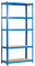 Rhino Racking - 10 Bays - 5 Tier Heavy-Duty Industrial Storage Shelves - Blue - 180x90x40cm