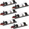 Giyiprpi 6Pcs Metal Wall Mounted Wine Racks, Hanging Wine Bottle Display Organizer Holder, Red Wine Rack for Home Kitchen Bar Decor (Black)