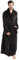 FashGudim Herren Bademäntel groß und groß in voller Länge Plüsch Fleece lange Robe Schal Kragen warm Winter Männer Bademantel(Schwarz,XXXL)