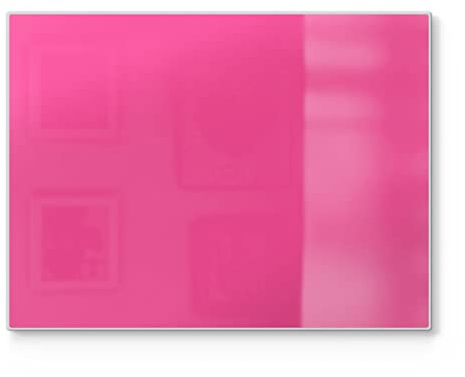 DEQORI Schneidebrett aus Glas | groß 40x30 cm | Unifarben - Rosa | Design Schneideplatte für Küche | Frühstücksbrett antibakteriell & rutschfest | Glasplatte & Servierplatte